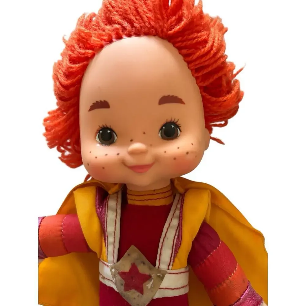 Vintage 1983 Hallmark Cards Rainbow Brite Red Butler 10” Doll Toy Mattel w Cape